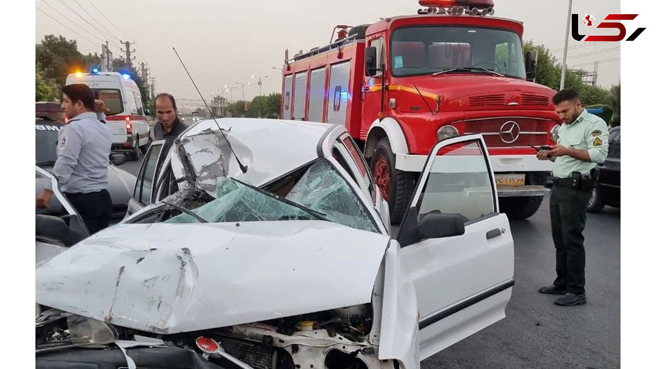 تصادف مرگبار پراید با کامیون در جاده ورامین
