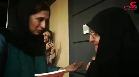 ادای احترام خانم بازیگر جنجالی به همسر سردار شهید +فیلم