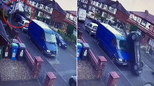 جرثقیل 18 تنی شهر را به هم ریخت +فیلم