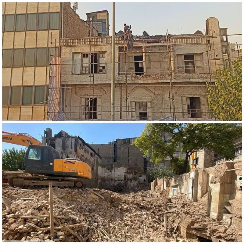 تخریب کافه ایران 2