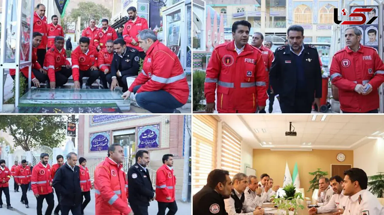 برای برقراری ایمنی مراسم سالگرد شهادت «سردار سلیمانی» در کنار آتش‌نشانان کرمانی هستیم