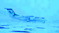 فیلم نفسگیر و هیجانی از فرود هواپیما در کولاک برف فرودگاه اردبیل