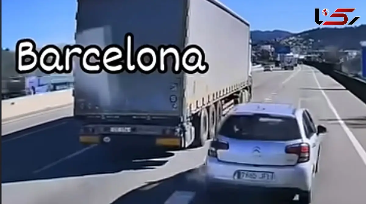 فیلم فرار ناموفق از دست پلیس در بارسلونا