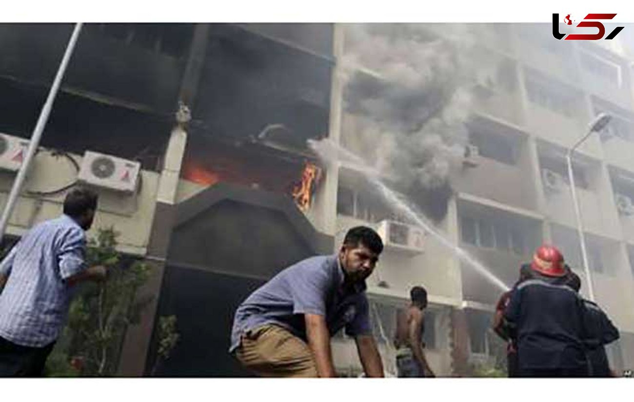 بازاری در مصر در آتش سوخت