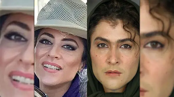 گریم جالب ویشکا آسایش در دهه 60 و 90 شمسی +عکس