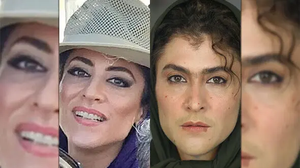 گریم جالب ویشکا آسایش در دهه 60 و 90 شمسی +عکس
