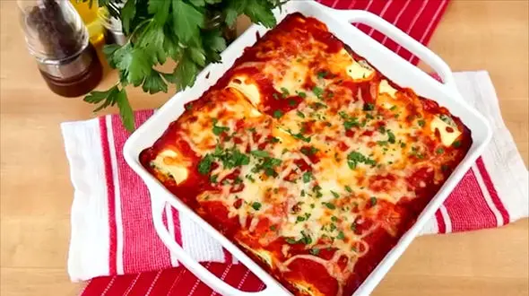 لازانیای سیب زمینی و اسفناج+ دستور تهیه