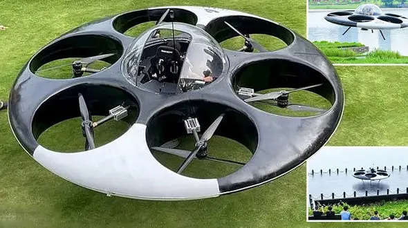 پرواز نخستین بشقاب پرنده ساخت بشر + فیلم