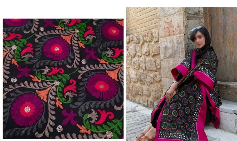 تافته سوزن دوزی شده