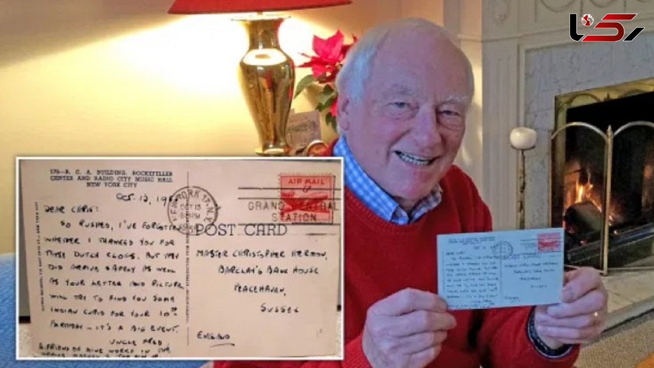 کارت پستال سرگردان پس از ۶۶ سال به دست صاحبش رسید +عکس / انگلیس