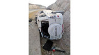 واژگونی اتومبیل همراهان وزیر ارشاد در جاده هفتکل + عکس