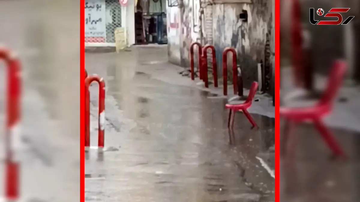 فیلم باران شدید در ساری