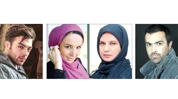 لعیا زنگنه سوار بر ارابه چوبی +عکس