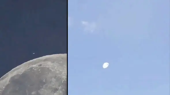 اتفاق شگفت انگیز در کره ماه / دانشمند هنگام فیلمبرداری غافلگیر شد! + فیلم
