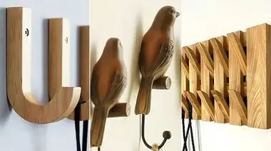 مدل‌ های جذاب و مینیمال چوب لباسی دیواری برای نظم دهی فضای ورودی