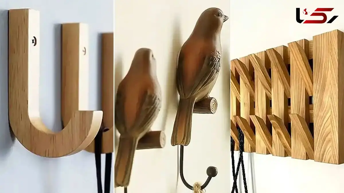 مدل‌ های جذاب و مینیمال چوب لباسی دیواری برای نظم دهی فضای ورودی