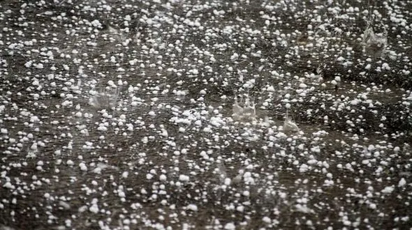 فیلمی از تگرگ بی‌سابقه