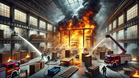 جزئیات حادثه آتش‌سوزی شبانه در تهران/ سوله مبل‌سازی طعمه شعله‌ها شد!