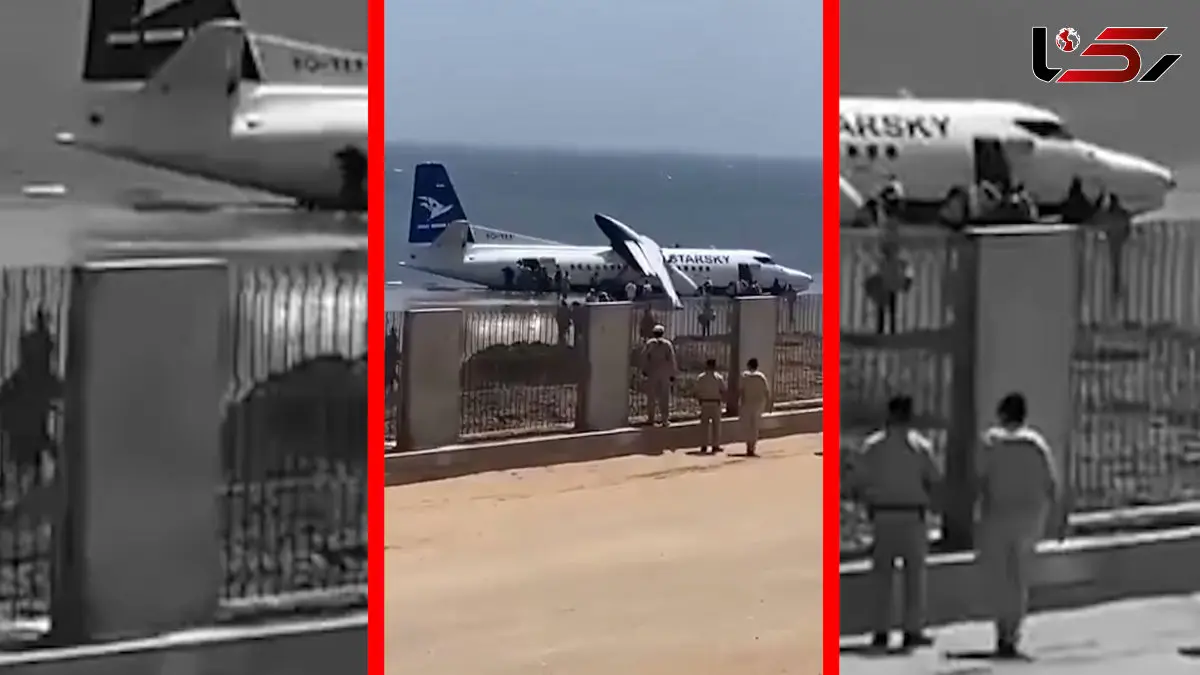 فیلم سقوط هواپیما پس از برخاستن در سومالی