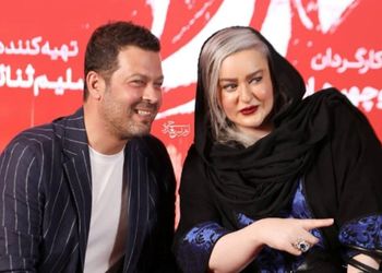 حرف‌های درگوشی و خنده‌های نعیمه نظام دوست و پژمان بازغی در اکران خصوصی سریال یزدان + عکس های شارپ