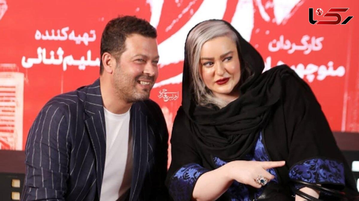 حرفهای درگوشی و خندههای نعیمه نظام دوست و پژمان بازغی در اکران خصوصی سریال یزدان + عکس های شارپ