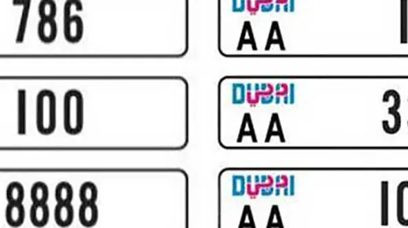 پلاک خودروهای  دبی جدید می شود 