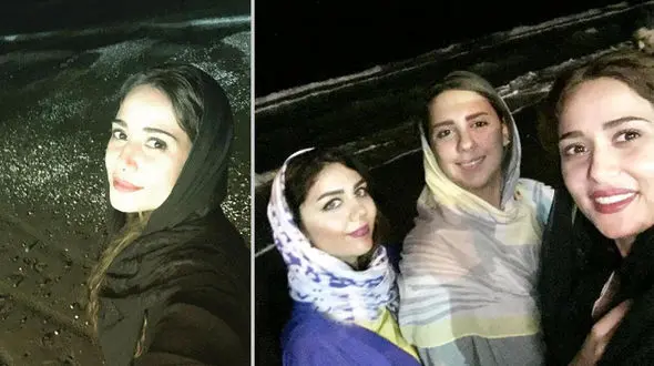 عکس های جدید پریناز ایزدیار به همراه دوستانش در کنار ساحل! +عکس 