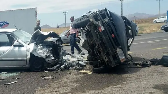 مرگ تلخ مادر و دختر جوان در تصادف هولناک مشگین شهر + عکس