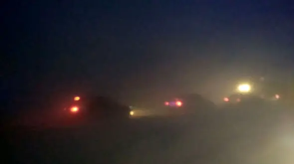 گرفتاری مردم دامغان در طوفان و کولاک + فیلم 