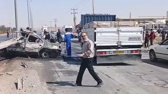فاجعه در جاده محلات به دلیجان: تصادف مرگبار پژو ۴۰۵ و گاردریل