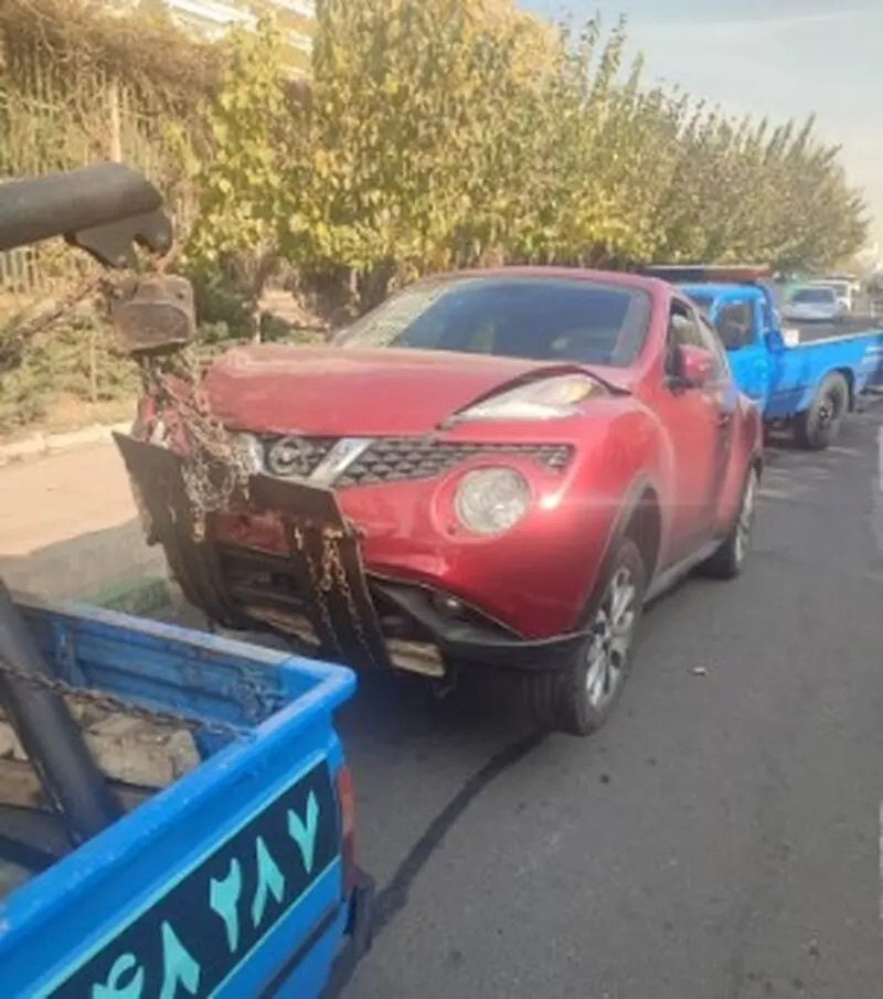 تصادف شدید سانتافه با سواری جوک