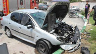 مرگ دلخراش 1 نفر در تصادف خودروی پژو 206 با تریلی!