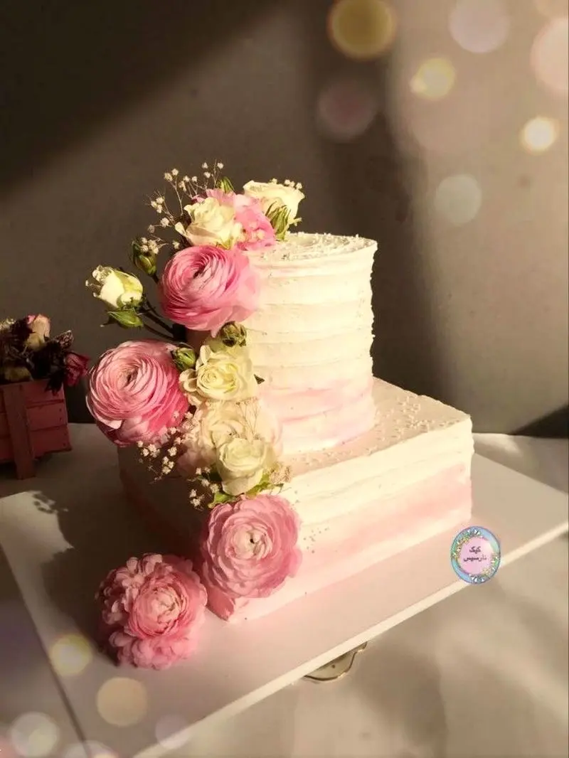 کیک تولد دو طبقه دخترانه شیک | 20 طرح متنوع و جدید کیک تولد دخترانه دو طبقه شیک بسیار لاکچری