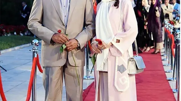 زوج هنری روی فرش قرمز +عکس