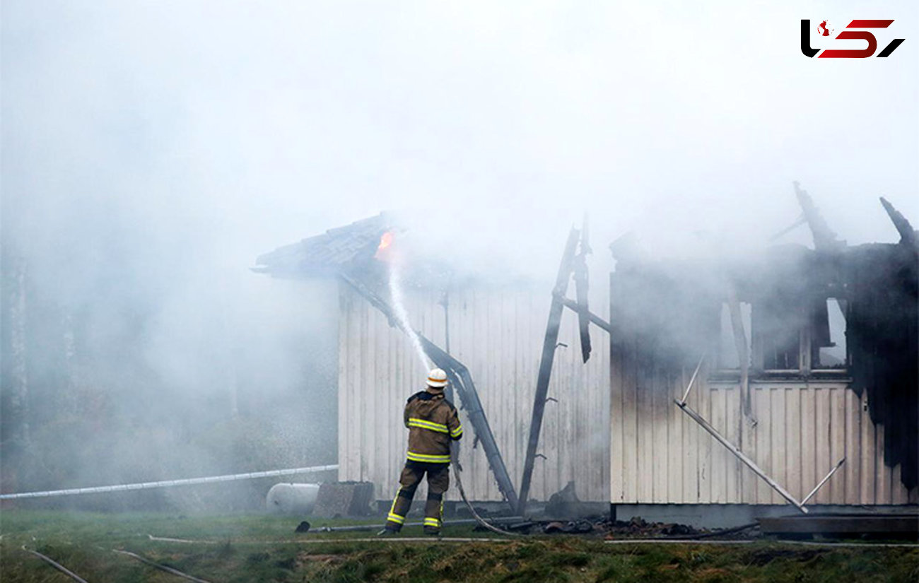 به آتش کشیدن ساختمان پناهندگان کودک در سوئد