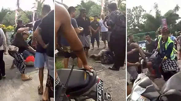 مردم دزد کیف یک زن را تا حد مرگ کتک زدند+فیلم وعکس