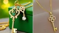 15 مدل گردنبند طلا طرح کلید؛ استایل خاص، ظاهری شیک