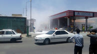 فرار رانندگان در انفجار پمپ بنزینی در آبادان