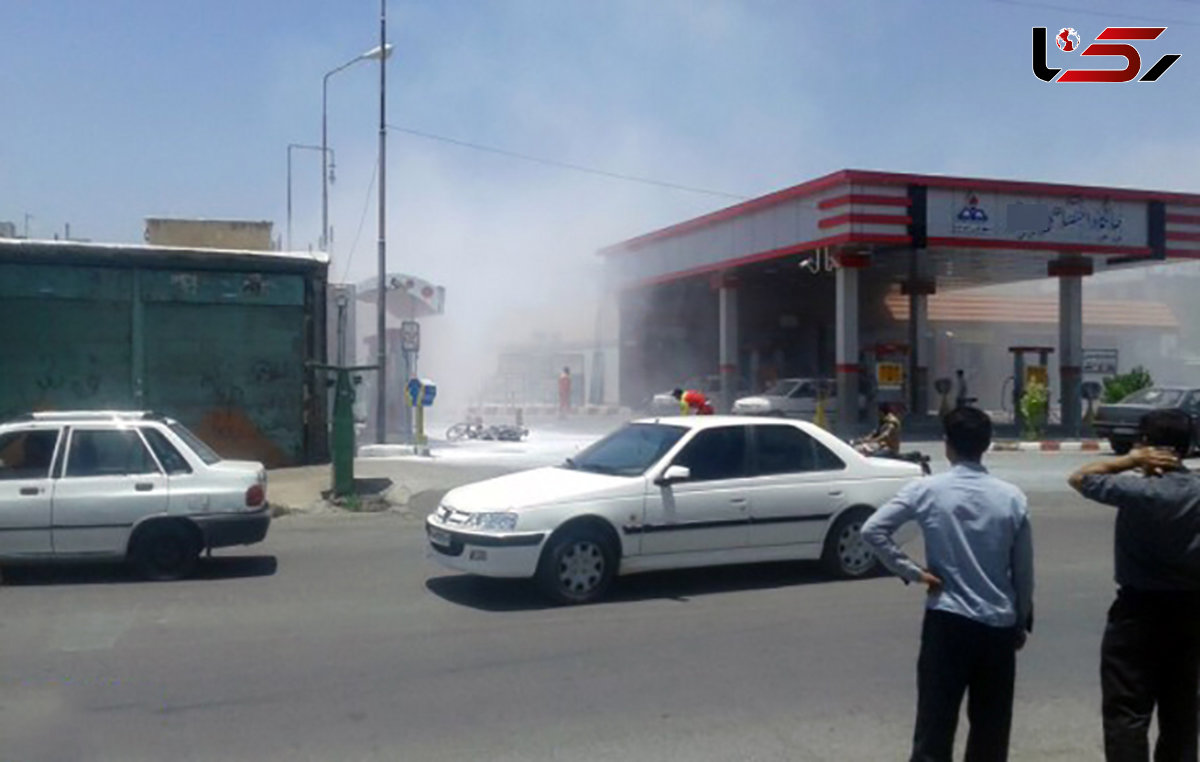 فرار رانندگان در انفجار پمپ بنزینی در آبادان