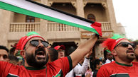 حمایت تمام قد هواداران فوتبال مراکش از فلسطین + فیلم