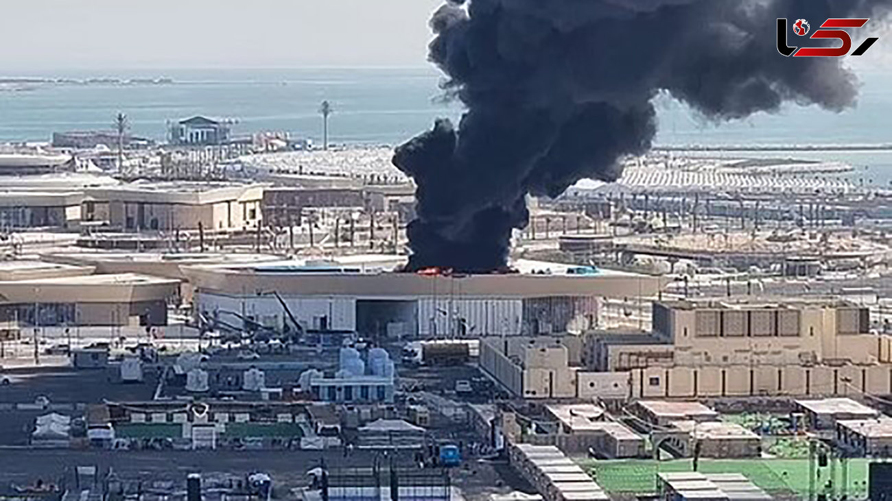 آتش‌سوزی در نزدیکی کمپ هواداران جام جهانی + فیلم 