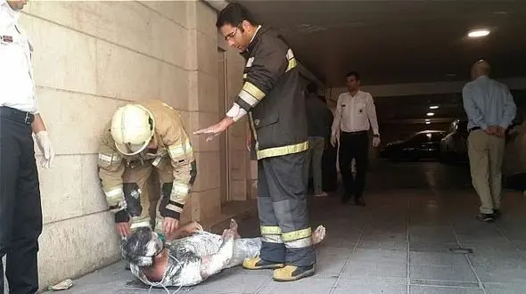 بلایی که بر سر 2 نقاش در موتورخانه ساختمان خیابان ولنجک آمد + عکس 