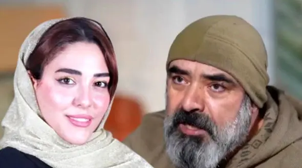 عکس عاشقانه حسن معجونی با زن فوق جوانش  هدیه حسینی‌نژاد در  ساحل دریا !