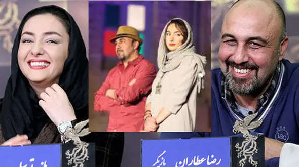 طنز پر کنایه رضا عطاران در جشن سینما / رنگ پیراهنم با شلوار خانوم توسلی اتفاقی هم رنگ است + فیلم