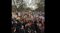 تظاهرات در لندن علیه فرمان مهاجرتی ترامپ +عکس