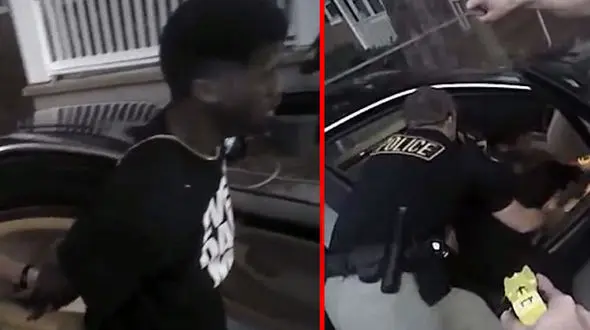 ضرب و شتم اشتباهی پسر بی‌گناه توسط پلیس+عکس