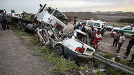 2 کشته در تصادف خودرو پراید با تریلی