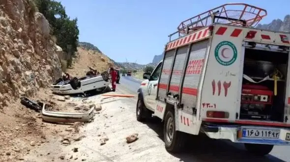 حادثه دلخراش در جاده شیراز به کازرون / یک کشته و ۳ زخمی