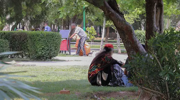 کشیدن حصار ناامنی دور بوستان شوش / معتادان در شهر پخش شدند + فیلم و عکس