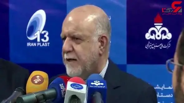 گفت‌وگوی وزیر نفت با خبرنگاران در حاشیه نمایشگاه ایران پلاست+فیلم